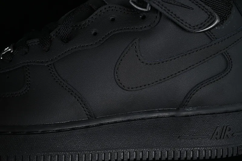 All categories Nk Air Force 1 Air Force series Nk Air Force 1 Mid Air Force mid-top Nk Air Force 1'07 Mid Air Force all-black mid-top casual sneakers 315123-001